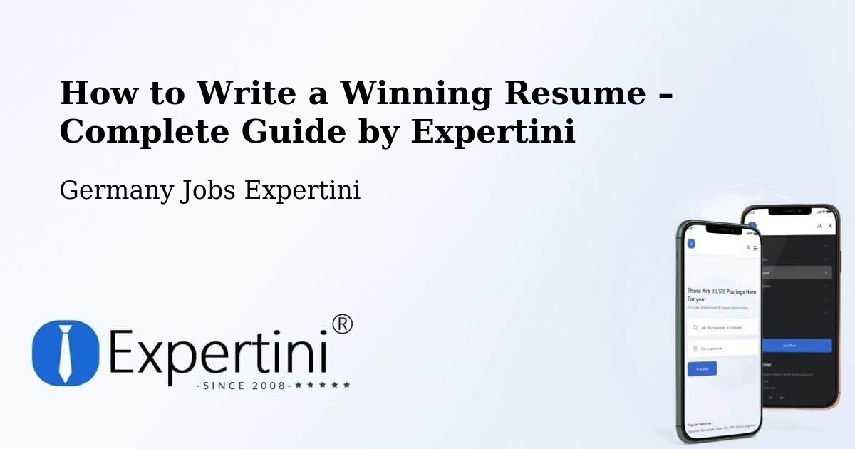 Resume Writing Guide for Job Seekers – Hallenberg - Hallenberg, Germany Jobs Expertini